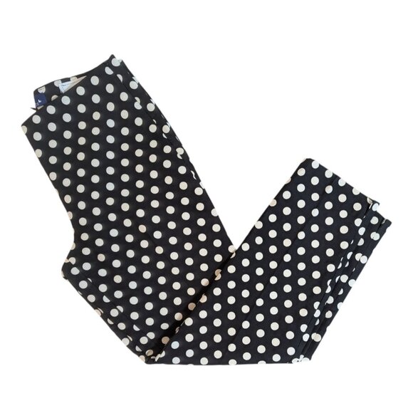 Talbots RSVP Womens Size 6 Black White Polka Dot Ankle Pants - Picture 3 of 8
